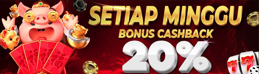 BONUS CASHBACK 20%