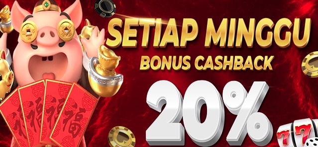 BONUS CASHBACK 20%